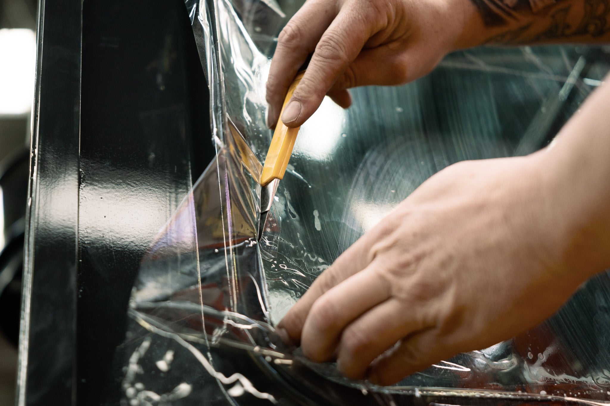 Commercial office window tint installation in Brisbane