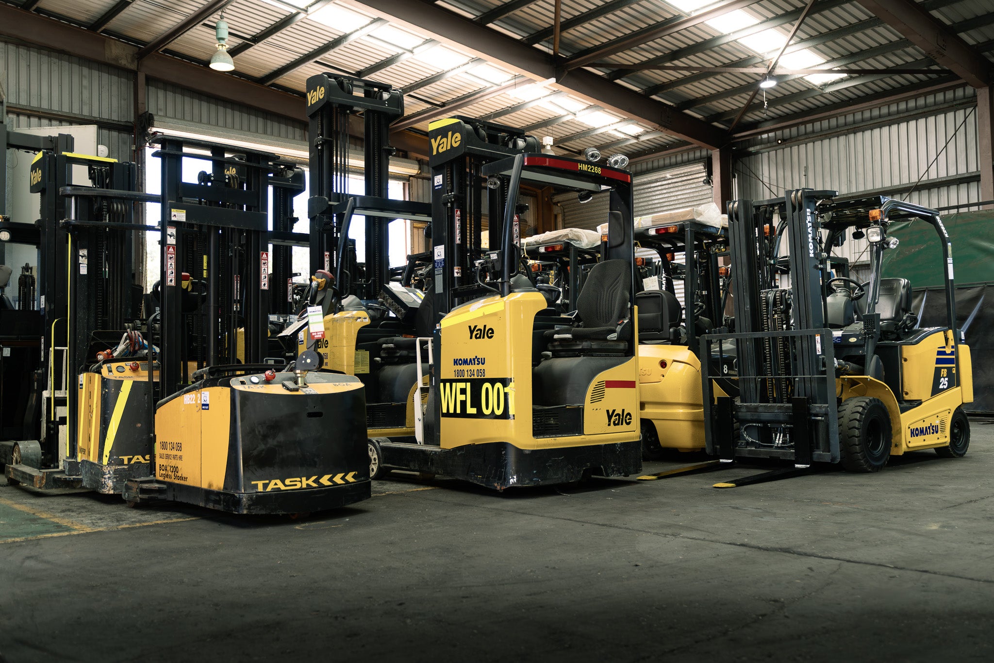 Tinted windows on heavy machinery
