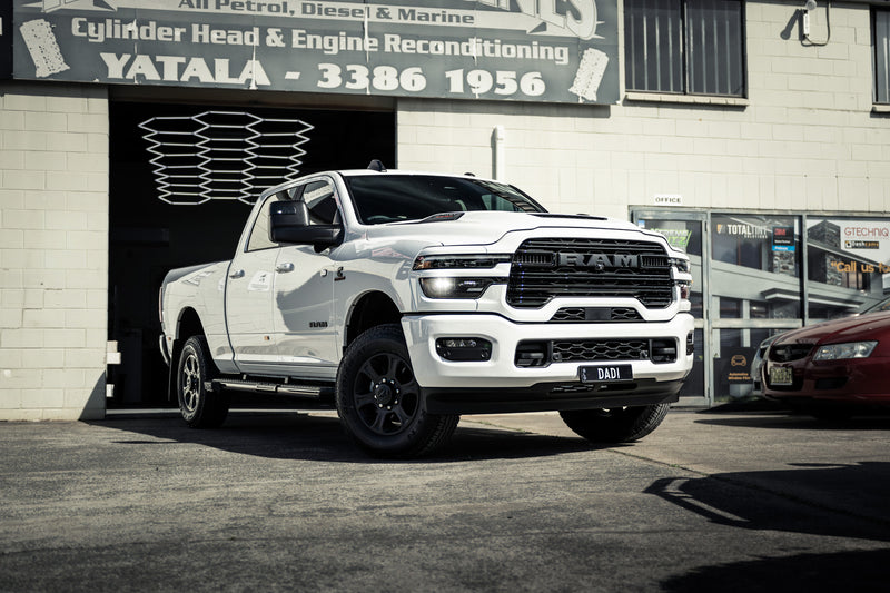 Window tinting on dodge ram.